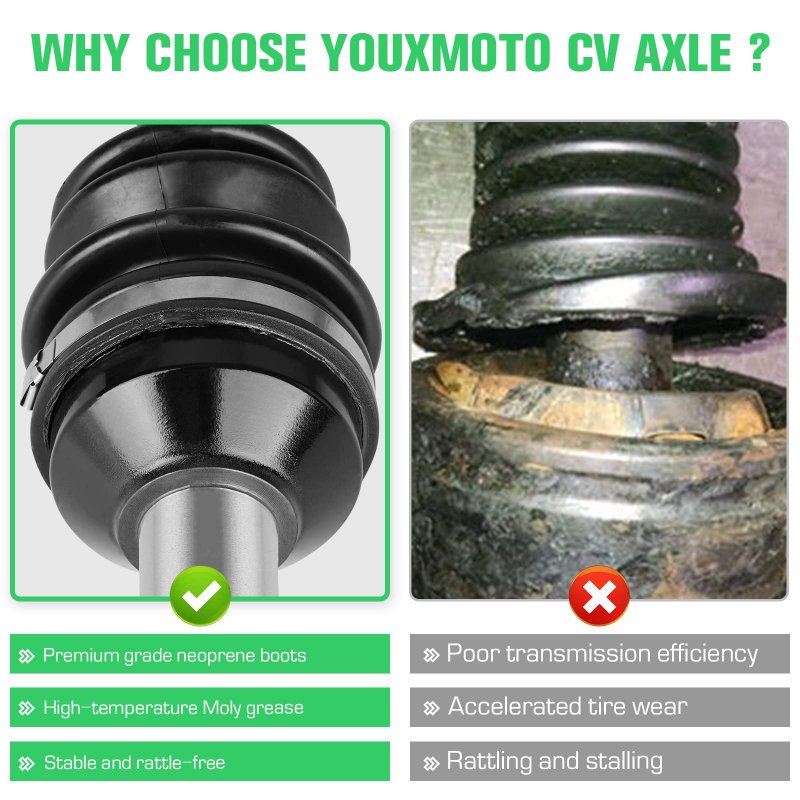 Cv Axle Rear For Arctic Cat 400 450 450i 4x4 Auto Trv Tbx 500 550 550i 650 700 1000 2006-2014 Left Right 1502-343 1502-798