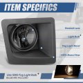 Auto Dynasty Halogen Model Front Bumper Driving Fog Light Lamps And Bezels With Switch Wiring Harness Compatible Gmc Sierra