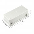 Uxcell Abs Plastic Dustproof Waterproof Ip65 Junction Box Hinged Shell Universal Electrical Project Enclosure Gray 7 9 X 3 2 8