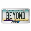 Ipick Image Made For Chevrolet Corvette C6 Zr1 3d Embossed Letters On Mirror Chrome Metal License Plate Frame
