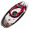 6led Side Marker Light 2pcs Red Fish Shape Trailer Lamp Stop Turn Tail Fit For Boats Truck Pickups Flush Mount Waterproof 