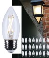 Satco 4w B11 Led Light Bulb 5000k Natural 350 Lumens Clear Finish 300 Degree Beam E26 Medium Base 92 Cri Dimmable Wet Rated 