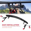 Kemimoto 17 Utv Rear View Center Mirror Race With 3 4 1 75 Or 2 Clamps Compatible 2021 Polaris Rzr Pioneer Can Am Commander