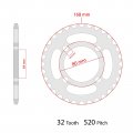Caltric O-ring Drive Chain And Sprockets Kit Compatible With Yamaha Breeze 125 Yfa1 1989 1990 1991 1992-2004