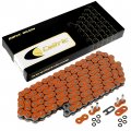 Caltric O-ring Orange Drive Chain Compatible With Suzuki Dr350 Dr-350 Dr 350 1990-1999