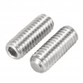 Seroni 5-20pcs M2 5 M3 M4 M5 M6 M8 M10 M12 304 Stainless Steel Hex Socket Set Screws Screw Din916 Color 10mm Size X10pcs