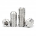Seroni 5-20pcs M2 5 M3 M4 M5 M6 M8 M10 M12 304 Stainless Steel Hex Socket Set Screws Screw Din916 Color 10mm Size X10pcs