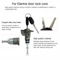 Door Lock Cylinder Driver Side W 2 Keys Repl 81970-3xa00 For 2012 Hyundai Elantra Sedan 4-door 1 8l 1797cc L4