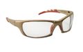 Sas Safety 542-0110 Gtr Eyewear With Clamshell Clear Lens Gold Frame 