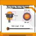 20 Pcs 3 4 Round Led Clearence Light Front Rear Side Marker Indicators Dot Certification For Trailer Truck Car Bus Rv Van