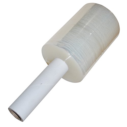 Stretch Wrap 5 X 1000 With Built-in Handle 90 Gauge 4 Pack Shippers Supplies Pallet Film Plastic Industrial Strength Hand