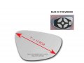 Heated Mirror Glass With Back Plate For Volkswagen Vw 2016-2022 Passat 2009-2017 Cc 2009-2016 Eos 2015-2018 Jetta Gli 2013-2016