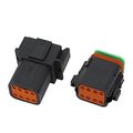 Black 10 Sets 8 Pin Dj3081y-1 6-11 21 Deutsch Connectors Dt04-8pdt06-8s Automobile Waterproof Wire Electrical Connector Plug