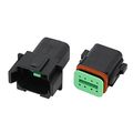 Black 10 Sets 8 Pin Dj3081y-1 6-11 21 Deutsch Connectors Dt04-8pdt06-8s Automobile Waterproof Wire Electrical Connector Plug