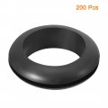 Uxcell Wire Protector Oil Resistant Armature Rubber Grommet 14mm Inner Dia 200pcs Black