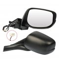 Aintier Towing Mirrors Fit For 2010-2014 Honda Insight Lx Model Power Manual Folding Adjustment Black Driver And Passenger Side