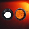 2 5 In Trailer Side Marker Lights Amber High Bright Piranha Led Clearance 12v Waterproof Round With Grommets For Truck Rv Boat