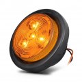 2 5 In Trailer Side Marker Lights Amber High Bright Piranha Led Clearance 12v Waterproof Round With Grommets For Truck Rv Boat