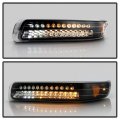 Acanii For 1999-2002 Chevy Silverado 1500 2500 3500 00-06 Suburban Tahoe Black Led Bumper Parking Singal Lamps Lights