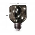 Feit Electric Fy Sq Sw 1w Decorative Fairy Magical Glow Square 27k Clear Led Light Bulb 4 H X 5 W 2 D 2700k Soft White