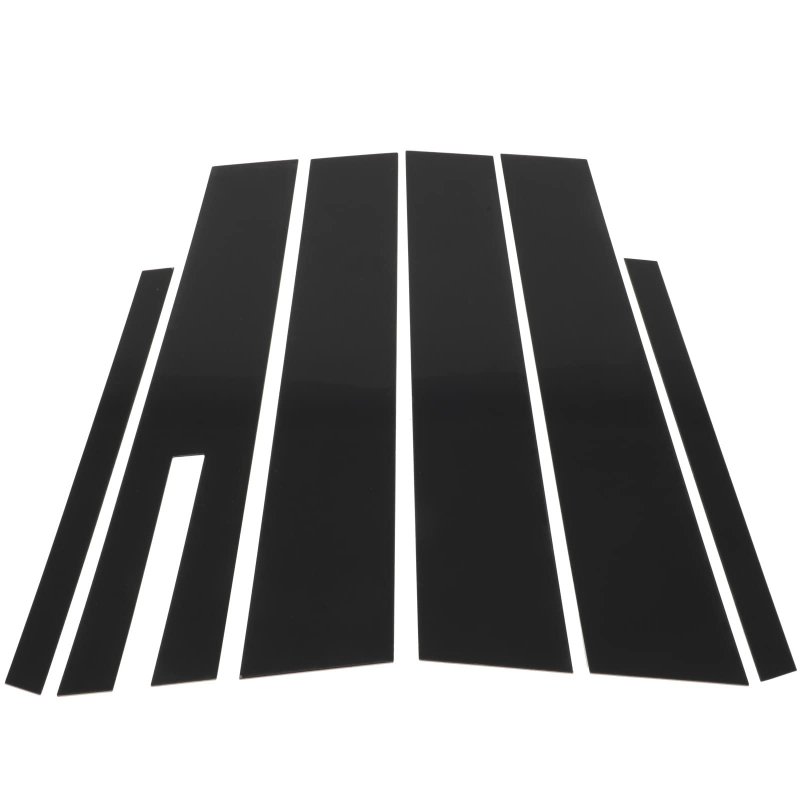 Black Pillar Posts Covers Door Trim For Ford Taurus 3 5l 2010 2019 And 2 0l 2013 2017 6 Piece Set Pc Plastic With 3m Tape