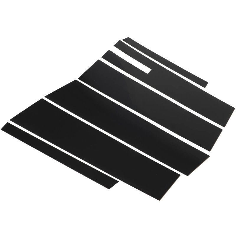 Black Pillar Posts Covers Door Trim For Ford Taurus 3 5l 2010 2019 And 2 0l 2013 2017 6 Piece Set Pc Plastic With 3m Tape