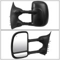 Left Driver Side Power Heated Glass Telescoping Folding Tow Towing Mirror Compatible With Ford Super Duty 99-07