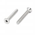 Uxcell M4x30mm 304 Stainless Steel Flat Head Hex Socket Screws Fasteners Din7991 35pcs