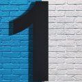 Cobata Modern House Numbers For Outside-12 Inch High Stainless Steel Home Address Floating Appearance Easy To Install Black 