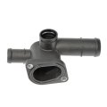 Engine Coolant Water Outlet Rear For Volkswagen Golf 2010 2011 2012 2013 Plastic Black 2 Bolt Holes 90 Degrees Housing Neck