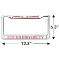 Boston University School Logo Full Size Standard License Plate Metal Frame