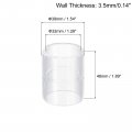 Uxcell 1pcs Straight Tube Fitting Adapter 32mm 1 26 2 Way Clear Acrylic Pipe Coupling For Connecting Water Pipes