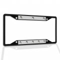 Fastasticdeals Metal Insert License Plate Frame Marlin A Weatherproof Car Accessories Black 4 Holes Solid 
