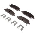 Rear Brake Pad Set For Cadillac Dts 2006 To 2011 Ceramic Friction Material Steel Backing Silver Classification Replacement