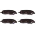 Rear Brake Pad Set For Cadillac Dts 2006 To 2011 Ceramic Friction Material Steel Backing Silver Classification Replacement