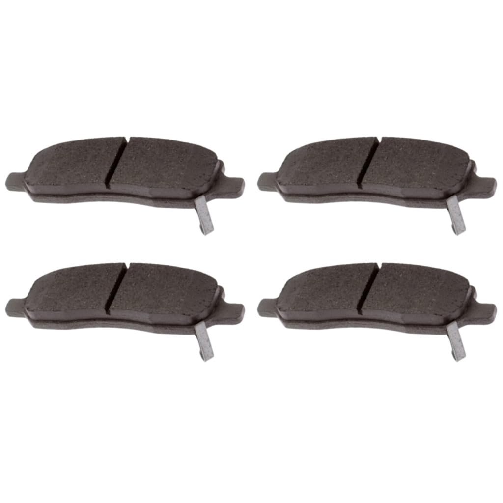 Rear Brake Pad Set For Cadillac Dts 2006 To 2011 Ceramic Friction Material Steel Backing Silver Classification Replacement