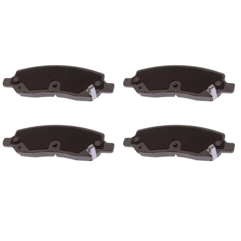Rear Brake Pad Set For Cadillac Dts 2006 To 2011 Ceramic Friction Material Steel Backing Silver Classification Replacement