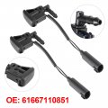 Topteng 2pcs Windshield Wiper Nozzle Spray Heated 61667110851 61667135411 For Bmw 1 Series E82 E88 2008-13 X3 E83 2004-10 X5