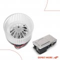 A-premium Front Hvac Heater Blower Motor And Resistor Assembly Compatible With Bmw Vehicles 528i 535d 535i 550i 640i 650i 740i