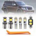 Nsautolighting 14pcs Led Interior Lights Bulb Kit For Nissan Armada 2017 2018 2019 2020 Map Trunk Door License Plate Bulbs