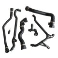 7 Pcs Expansion Tank Coolant Radiator Hose Kit For Bmw E46 323 325 328 330 Replace 17127510952 11531436408 11531436410 
