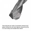 18mm Reduced Shank Cemented Carbide Twist Drill Bits For Hardened Steel Stainless 1 2 Inch Straight