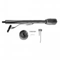 Stainless Steel Chrome Finished 32 Tilt Manual Steering Column W 9 Hole Wheel Adapter No Key 