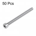 Uxcell 6-32x1-1 2 Hex Socket Head Cap Screw Bolts 304 Stainless Steel Polished 50pcs
