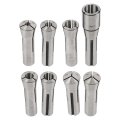 8 Piece High Accuracy Fractional Collet Set 1 8 To In For Cnc Lathe And Milling Heat Treated Spring Steel Tool Chucks End Mills