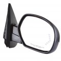 Ocpty Black Right Side Mirror Fit For 2007-2013 Chevy Silverado 1500 Textured Glass Power Folding Heated Turn Signal Memory