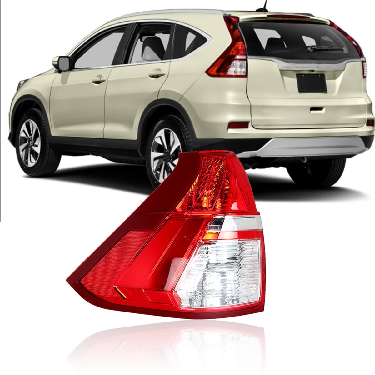 Rear Tail Light Brake Lamp Assembly Driver Side Left For Honda Crv 2015 2016 Replacement 33550t1wa01 Ho2800186