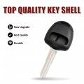 X Autohaux 2pcs 2 Buttons Uncut Key Fob Remote Control Case Shell Replacement For Mitsubishi Galant L200 Outlander Lancer Colt