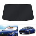 Windshield Sun Shade For 2021 2022 2023 2024 Hyundai Elantra Foldable Uv Ray Protector And Heat Insulator Window Visor Silver 