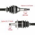 Caltric Front Left And Right Cv Joint Axle Compatible With Can-am Renegade 1000 4x4 Xmr 2016-2018